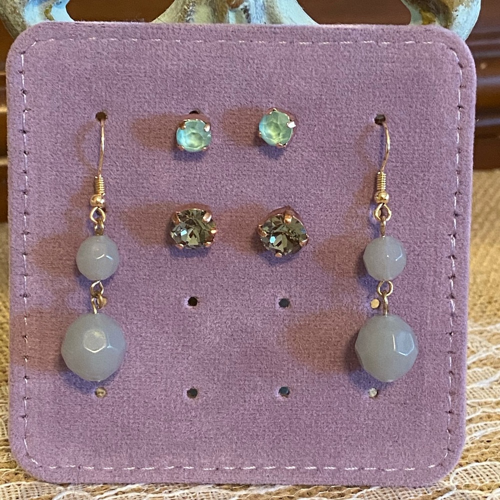 NEW Boutique Statement Earrings - Crystal, Stone